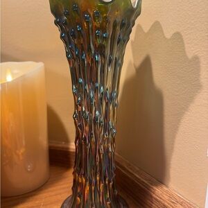 Fenton April Showers Glass Vase